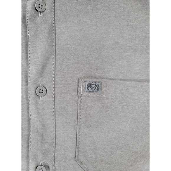 KUIU Mens XL Gray Long Sleeve Button Up Shirt Outdoor Casual Pocket Stretch - Picture 3 of 10